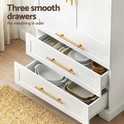 Artiss Buffet Sideboard Cabinet Pantry Kitchen Storage Cupboard Drawers Doors