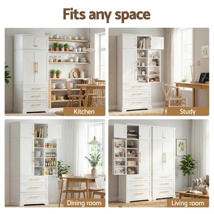 Artiss Buffet Sideboard Cabinet Pantry Kitchen Storage Cupboard Drawers Doors