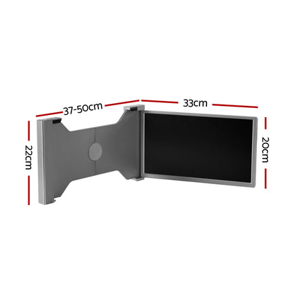 Devanti Portable Monitor Laptop Screen Extender Dual Display 1080P IPS USB C