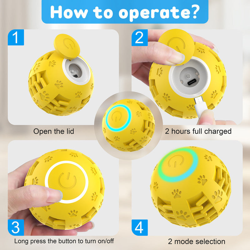 pet products Electric bouncing ball for grinding teeth and teasing pets