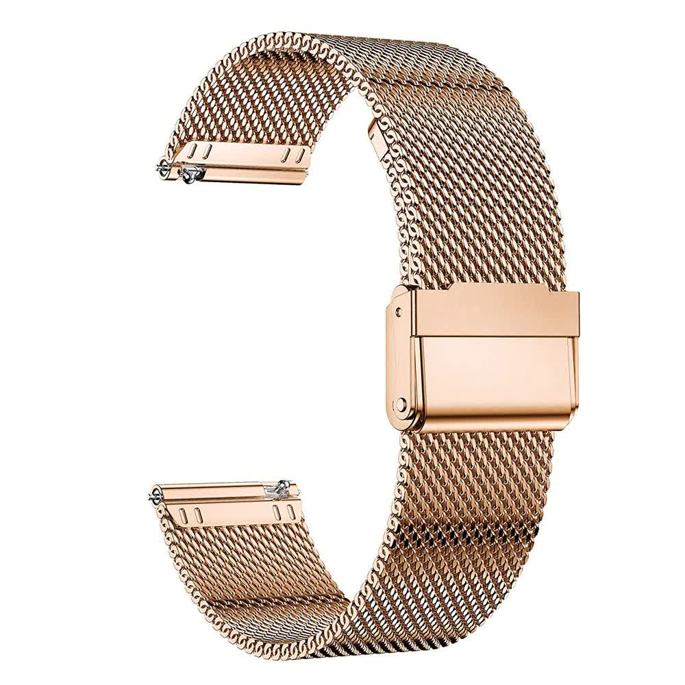 Mesh Loop Stainless Steel Strap Bling Case Gold Set Compatible withSamsung Galaxy Watch 4 5 6 40mm 44mm