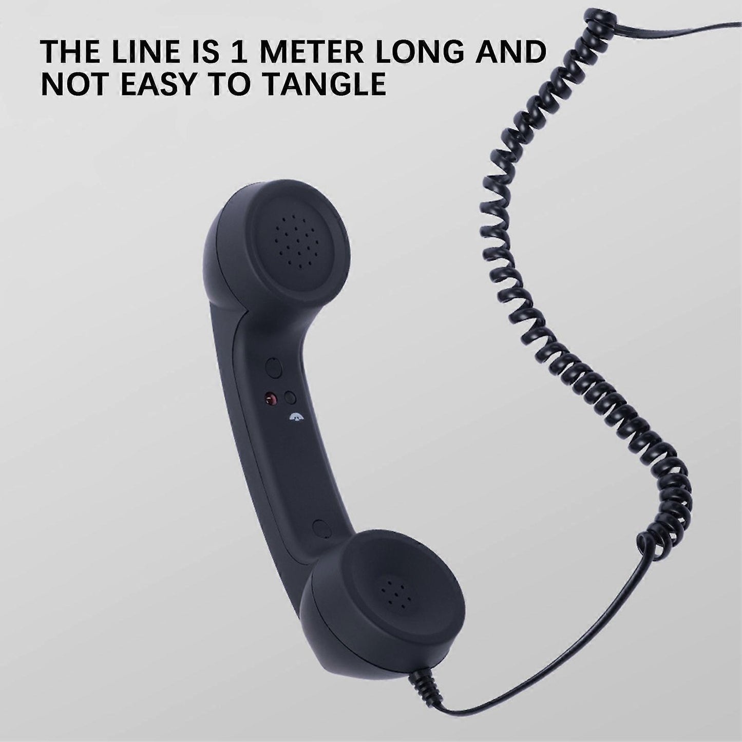 Compatible with iPhone Android USB-C Retro Telephone Handset Red