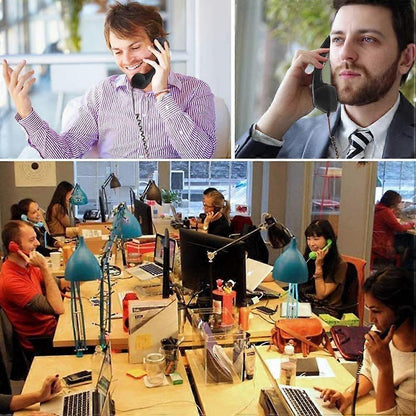 Compatible with iPhone Android USB-C Retro Telephone Handset Red