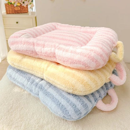Cat Bed - Pet Mat - Soft and Warm Sleeping Mat for Cats and Small Pets, Comfortable and Cozy - Suitable for All Pets (Blue, S: 40 * 50cm)