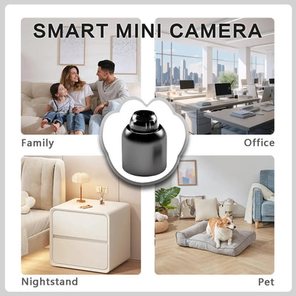 3pcs Mini Wireless Surveillance Camera with 2.4G WiFi, HD 1080P, Supports 32GB Cards, Night Vision, Audio, USB Power, Remote View, Wide-angle, Easy To Carry, for Home, Pet, Bedroom, Black Fridays.（Optional monitoring card set）