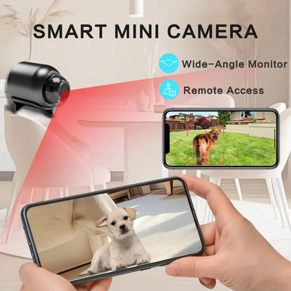 3pcs Mini Wireless Surveillance Camera with 2.4G WiFi, HD 1080P, Supports 32GB Cards, Night Vision, Audio, USB Power, Remote View, Wide-angle, Easy To Carry, for Home, Pet, Bedroom, Black Fridays.（Optional monitoring card set）