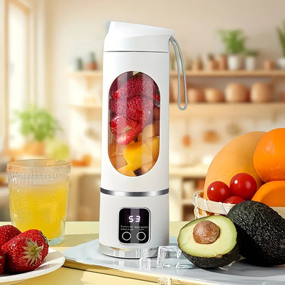 （white)Portable USB Charging Blender & Juicer - Easy to Clean, Suitable for Fruit and Vegetable Drinks, Smoothies - Capacity Ranging from 10.14 oz to 16.91 oz