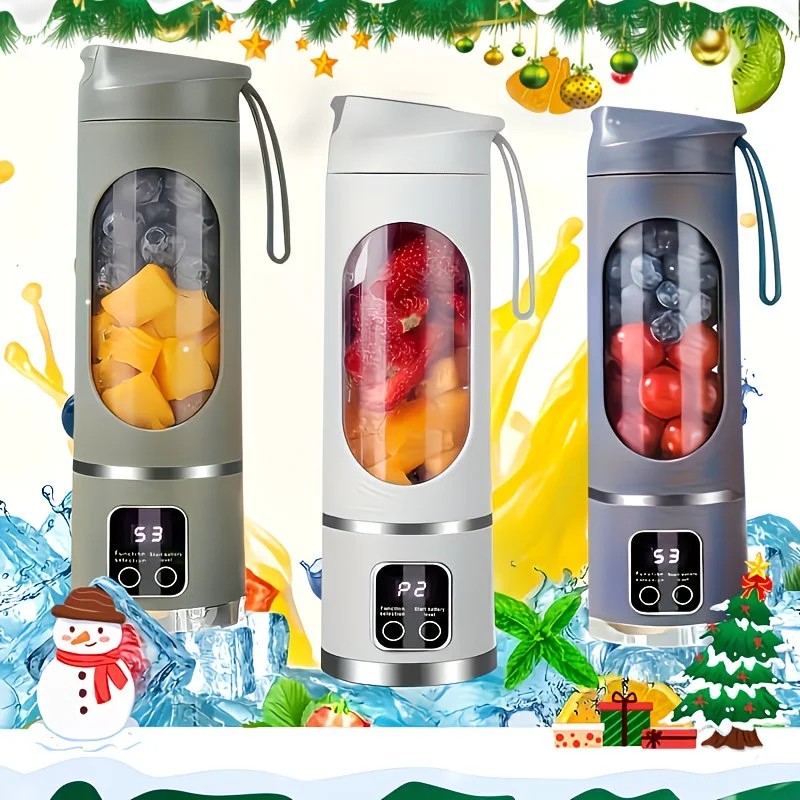 （Green)Portable USB Charging Blender & Juicer - Easy to Clean, Suitable for Fruit and Vegetable Drinks, Smoothies - Capacity Ranging from 10.14 oz to 16.91 oz