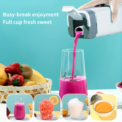 Portable Wireless Fresh Juice Maker: Freshness in a Cup, Anywhere, Anytime.  white