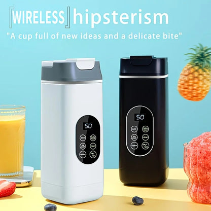 Portable Wireless Fresh Juice Maker: Freshness in a Cup, Anywhere, Anytime.  white
