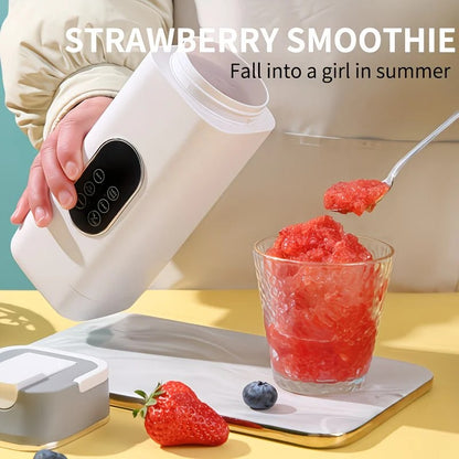 Portable Wireless Fresh Juice Maker: Freshness in a Cup, Anywhere, Anytime.  BLACK