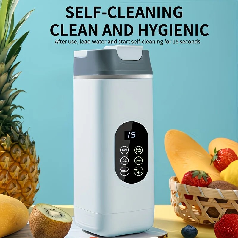 Portable Wireless Fresh Juice Maker: Freshness in a Cup, Anywhere, Anytime.  BLACK
