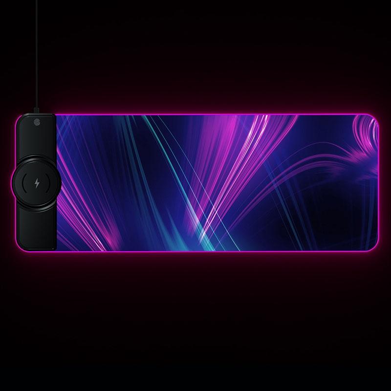 Wireless Charging Rgb Mouse Pad - Colourful