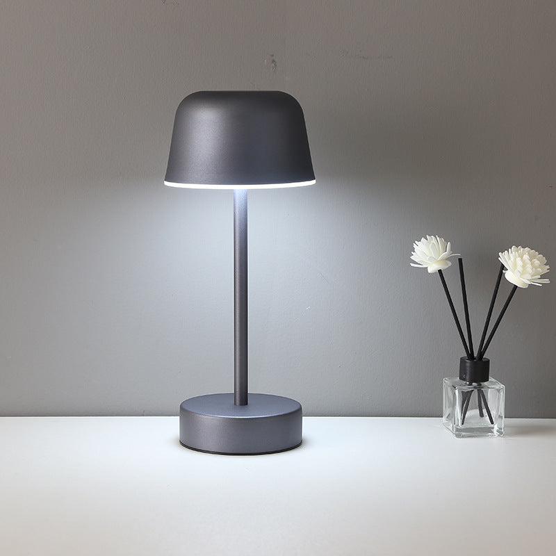 Yellow Modern Minimalist LED Table Lamp - Rechargeable Touch Control Desk Light