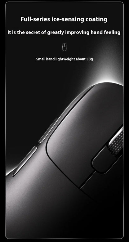 Tri-Mode Wireless Gaming Mouse with 8000Hz Polling Rate, PAW3950 Sensor & Magnetic Charging Dock(black)