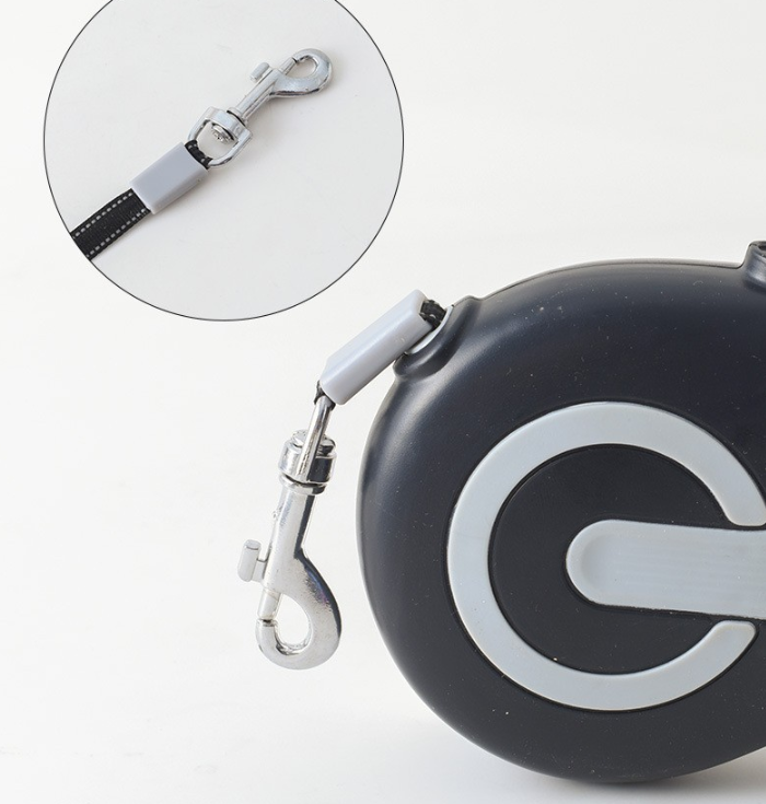 Pink 5 Meter Retractable Dog Leash | Ergonomic Anti-Slip Grip | Heavy Duty Nylon Rope for Small to Medium Dogs